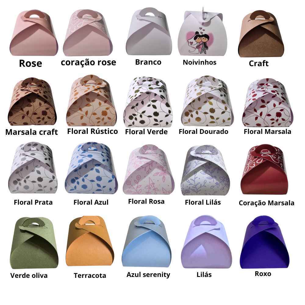 Embalagens para Bem Casados Jufiori Pão de Mel Trufa 80 Unidades Várias Cores em Oferta na Shopee