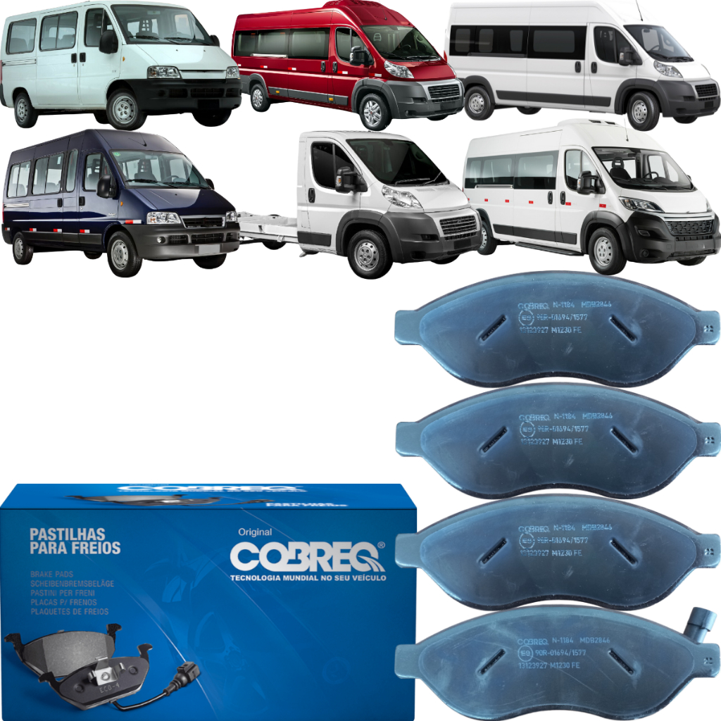 Pastilha Freio Dianteira Original Cobreq Jumper Ducato Boxer