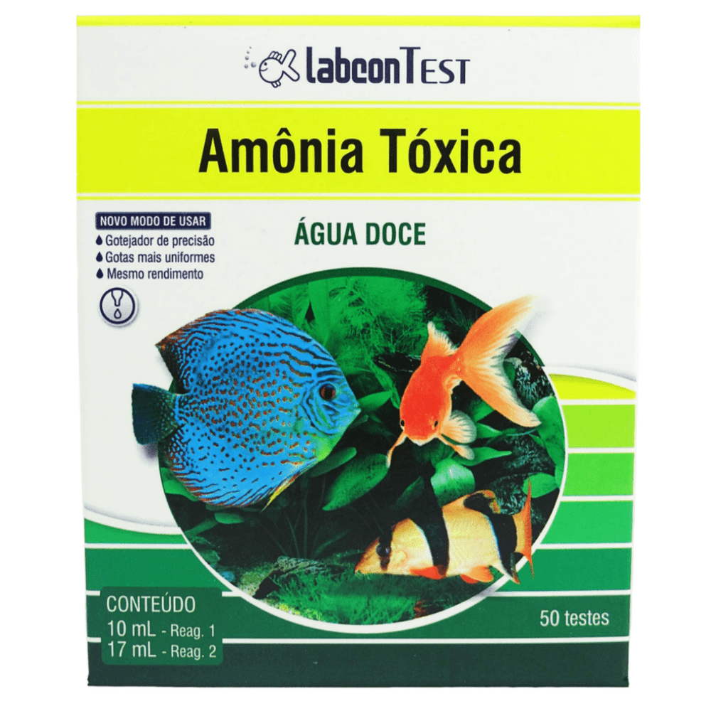 Teste Amônia Tóxica Água Doce - 50 Testes ALCON OU INDUSPHARMA