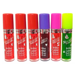 Brilho Labial Rollon Macieira HD, Kit c/ 6 peças em Oferta na Shopee