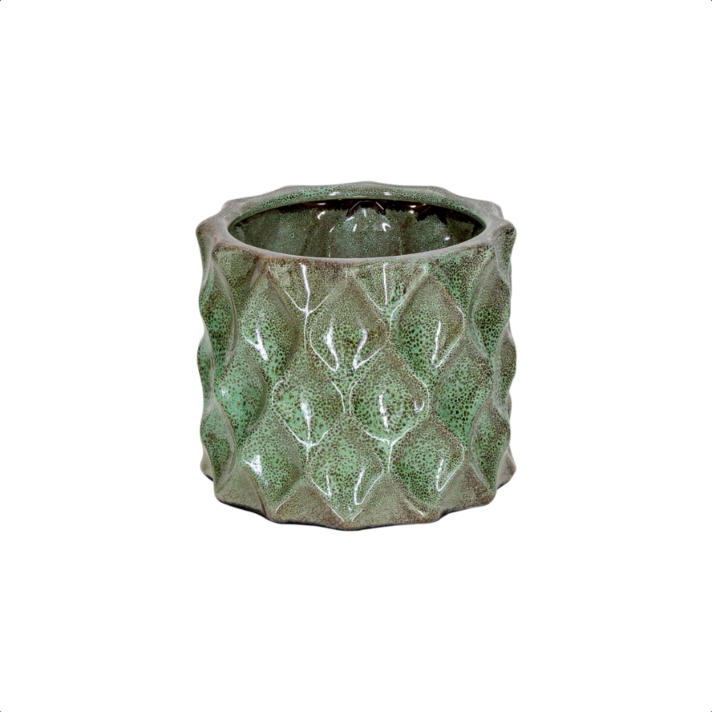 Vaso de ceramica Cachepot M para plantas varias cores jardinagem decoração lançamento louça