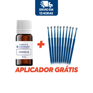 Solução Hemostática Hemoliq com Aplicadores - Para Manicures - Maquira e American Burrs