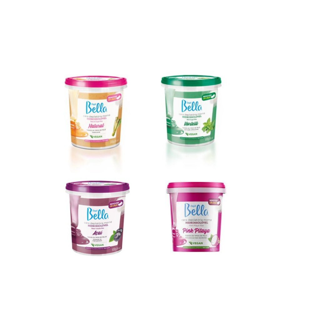 Depil bella - Cera depilatória hidrossolúvel 600g