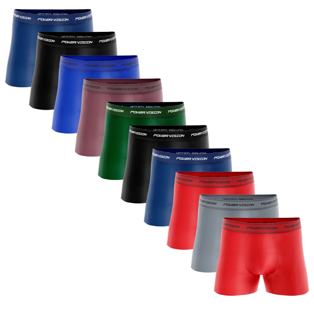 Kit 05 e 10 Cueca Box Infantil e Juvenil com forro 100% Algodão