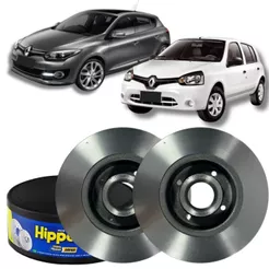 Par Disco Freio Traseiro Solido Clio Megane 2006 À 2013