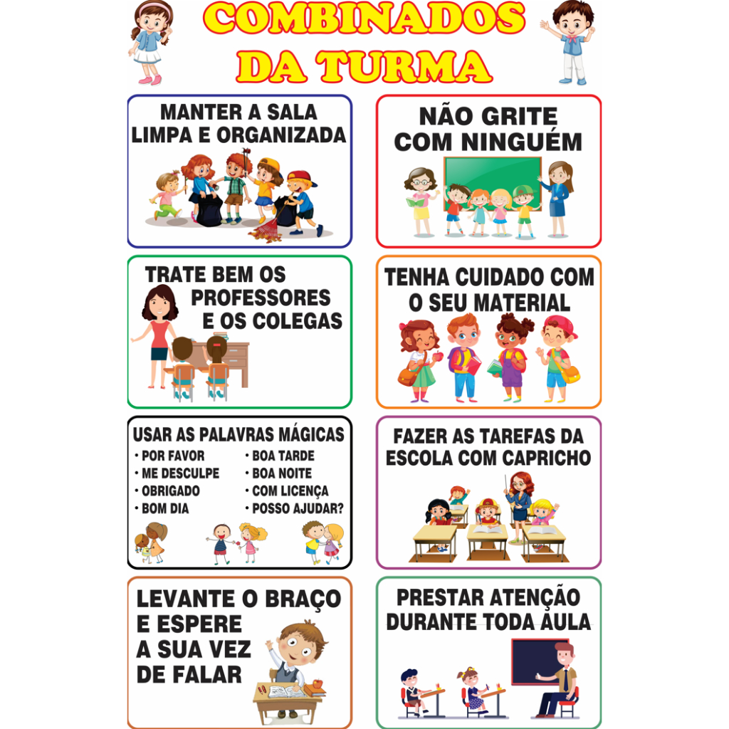 BANNER ARTE PRONTA PEDAGÓGICO - COMBINADOS DA TURMA