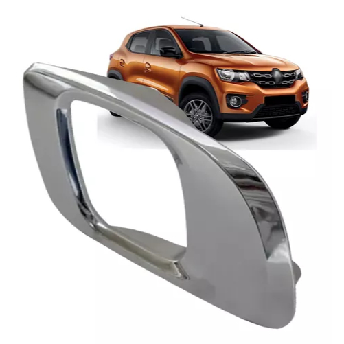 Maçaneta Interna Porta Dianteira ou Traseira Gatilho Renault Kwid 2018 á 2024 Cromado Haste Reta