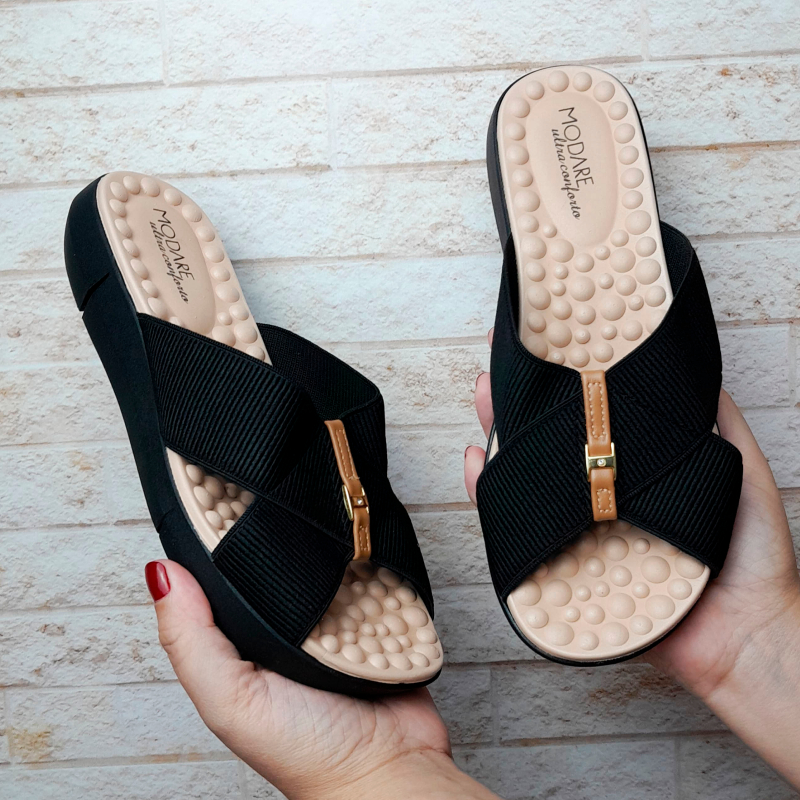 Chinelo Modare Feminino Ortopédico Sandalia Esporão Fascite Plantar Amortecedor Massageador Macio em Oferta na Shopee