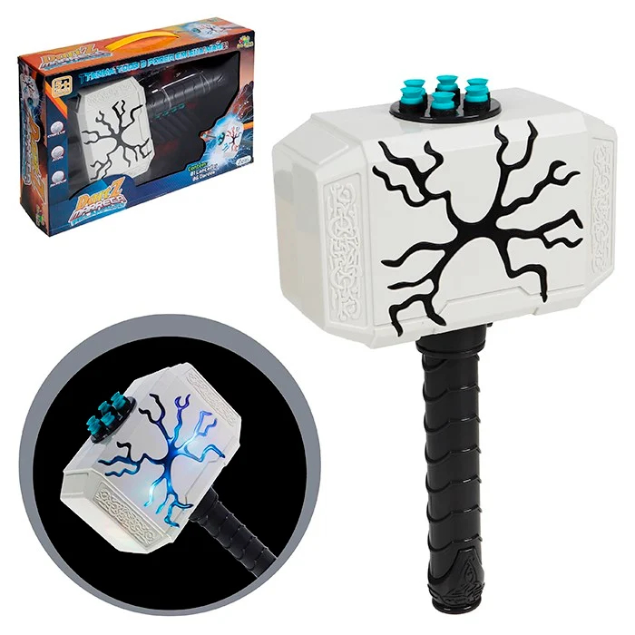 Lançador de Dardos Dart Z Marreta Relâmpago Com Luz - Art Brink