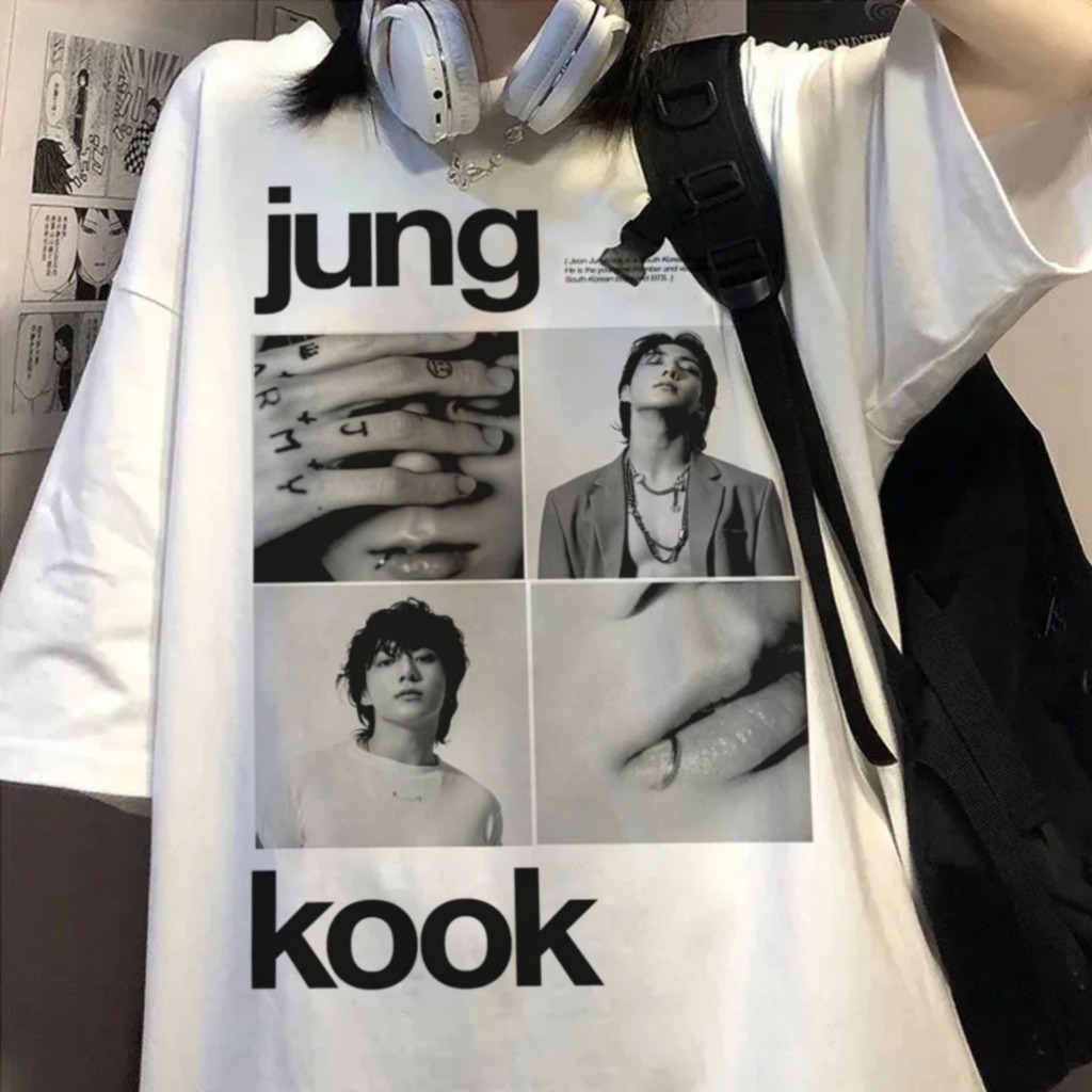Camiseta Branca Bts Jeon Jung-kook Seven Jungkook Kpop Camiseta Branca Bts Jeon Jungkook Seven Jungkook Kpop