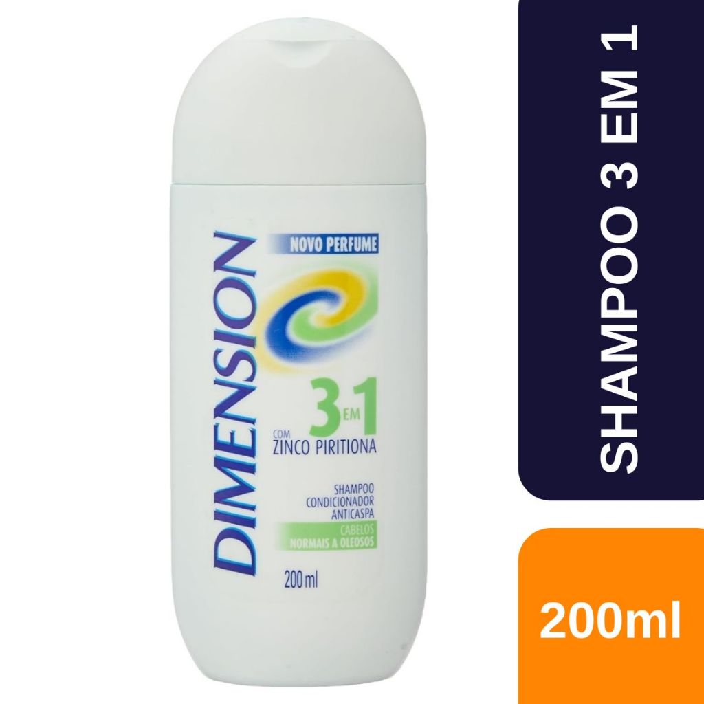 Shampoo Dimension Anticaspa 3 Em 1 Cabelos Oleosos 200ml em Oferta na Shopee