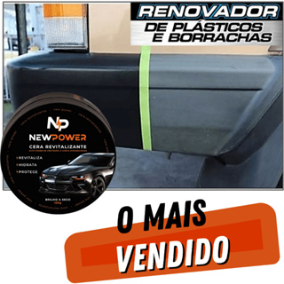 Revitalizador Cera de Plásticos NewPower Renova Parachoque Retrovisor o melhor VIQUIN Brinde espuma em Oferta na Shopee