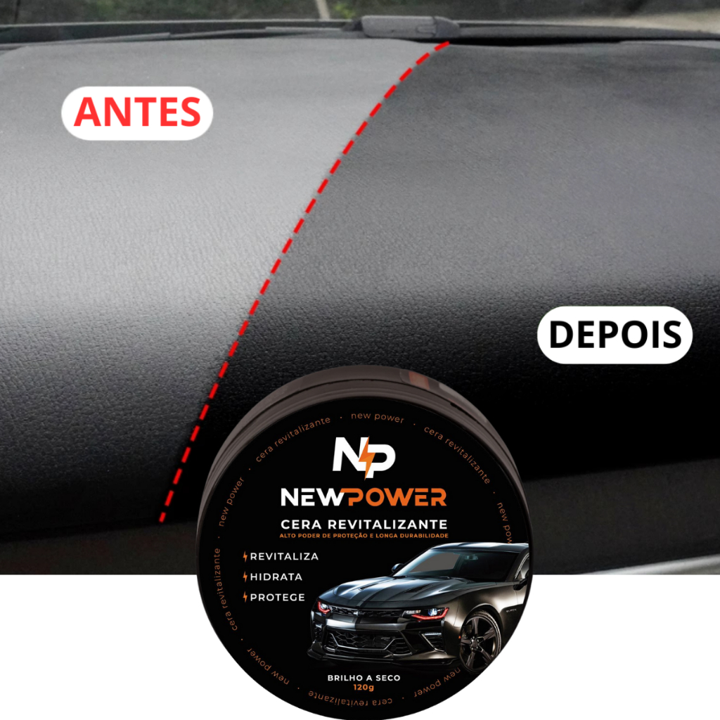 Cera Revitalizante para Plástico, couro, para-choque, vinil Espuma de Aplicação Envio rápido Hj