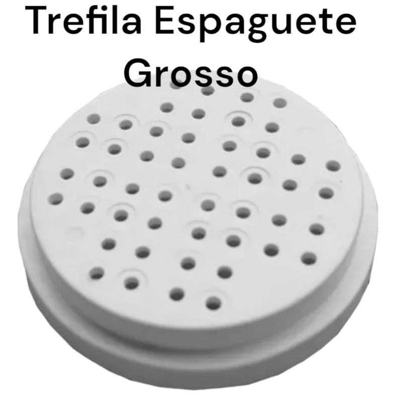 Trefila  Massa Espaguete Grosso Para Extrusora Arke Sova Fácil MMX