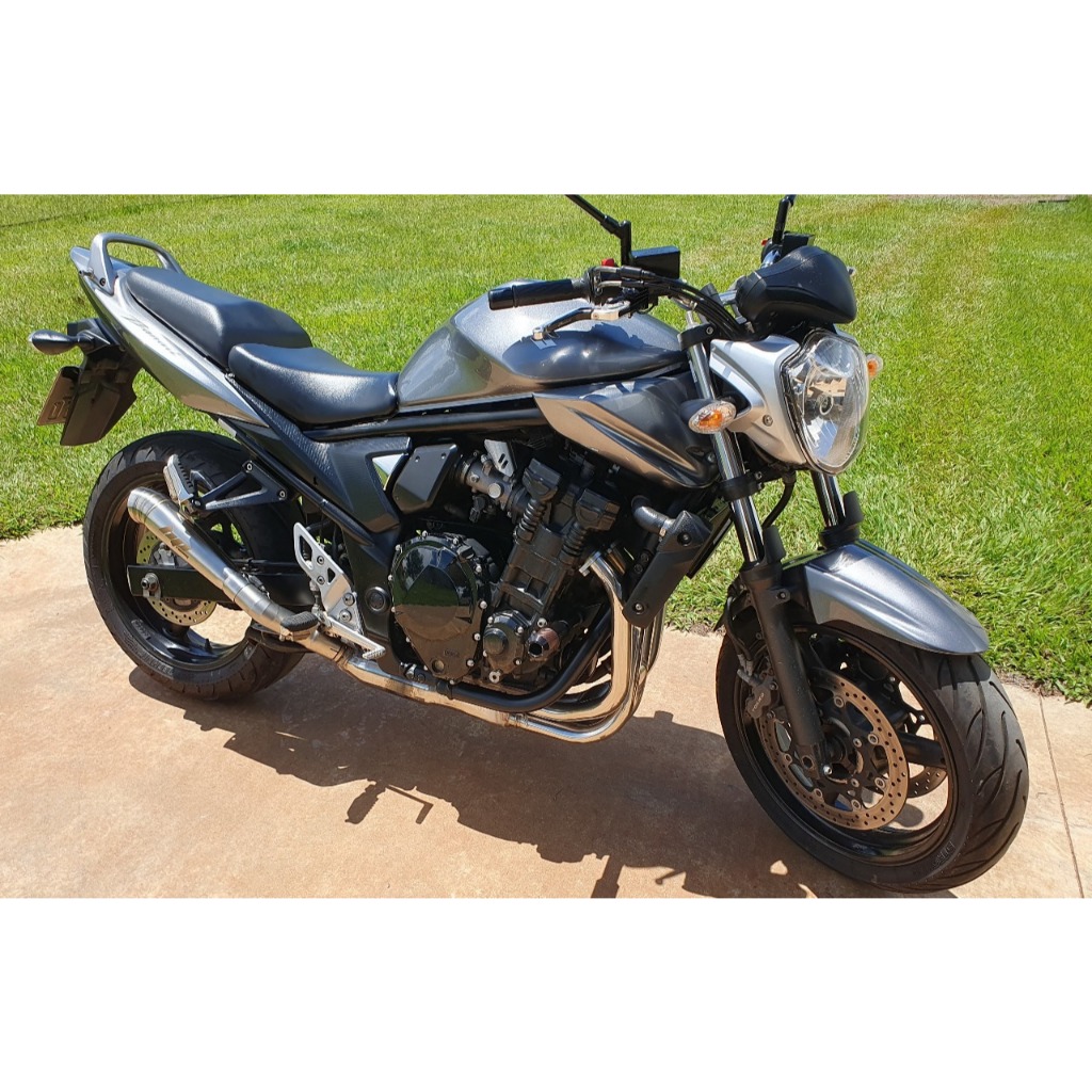 Escapamento Bandit S 650 / 1250 Injetada Megafone Suzuki Ponteira Esportiva Inox HP