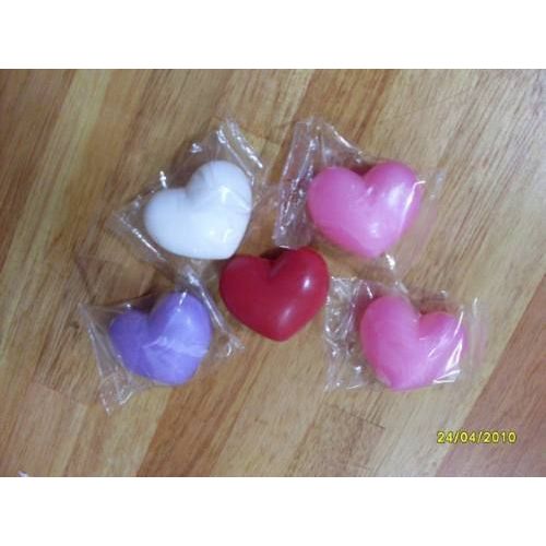 Kit 20 unid. Mini sabonete formato coração-Lembrancinha de festa no geral-Aniversários, Casamento, Chá revelação,