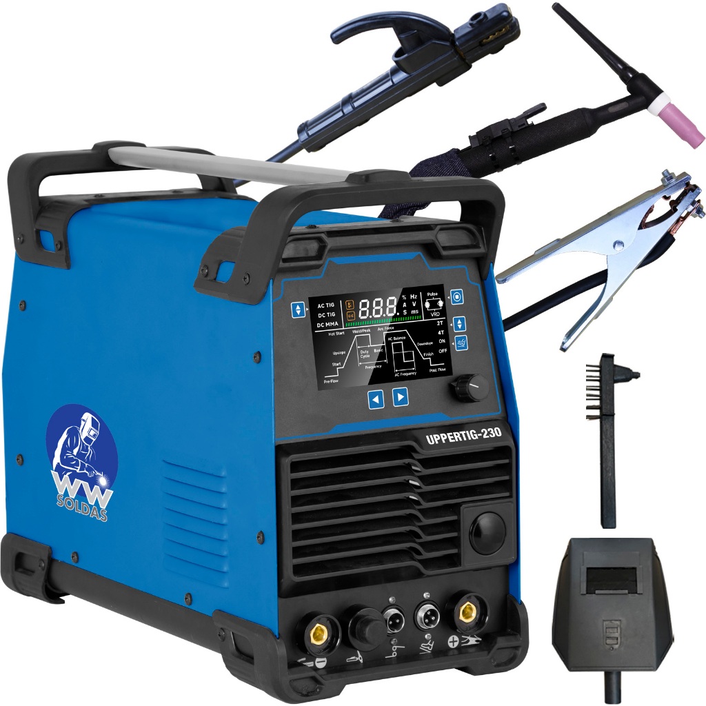 Inversora De Solda Tig MMA Uppertig-230 AC/DC Alta Frequência Pulsada 110V/220V WWSoldas em Oferta na Shopee