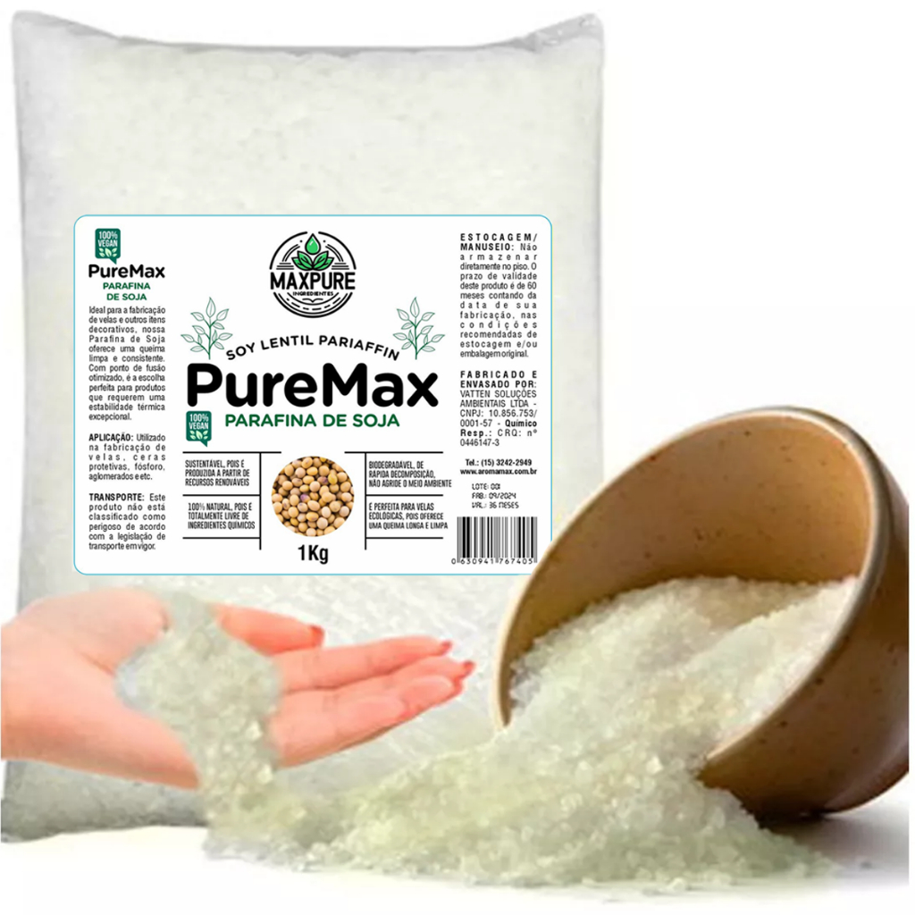 1 KG Parafina de Soja Vegetal ecológica decoração Cera Mix Eco Lentilha Para Velas