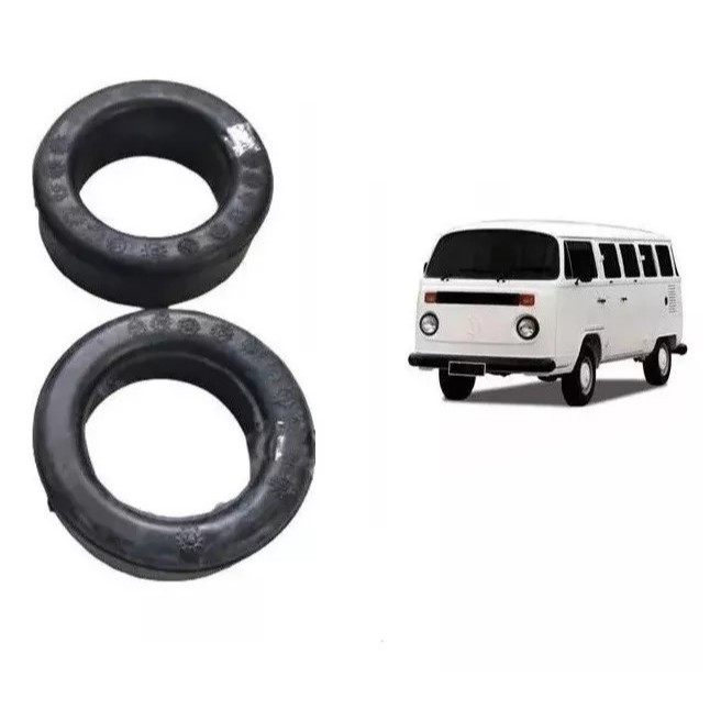 Bucha Borracha Facão Traseiro Vw Kombi 1974 A 2013 2unidades