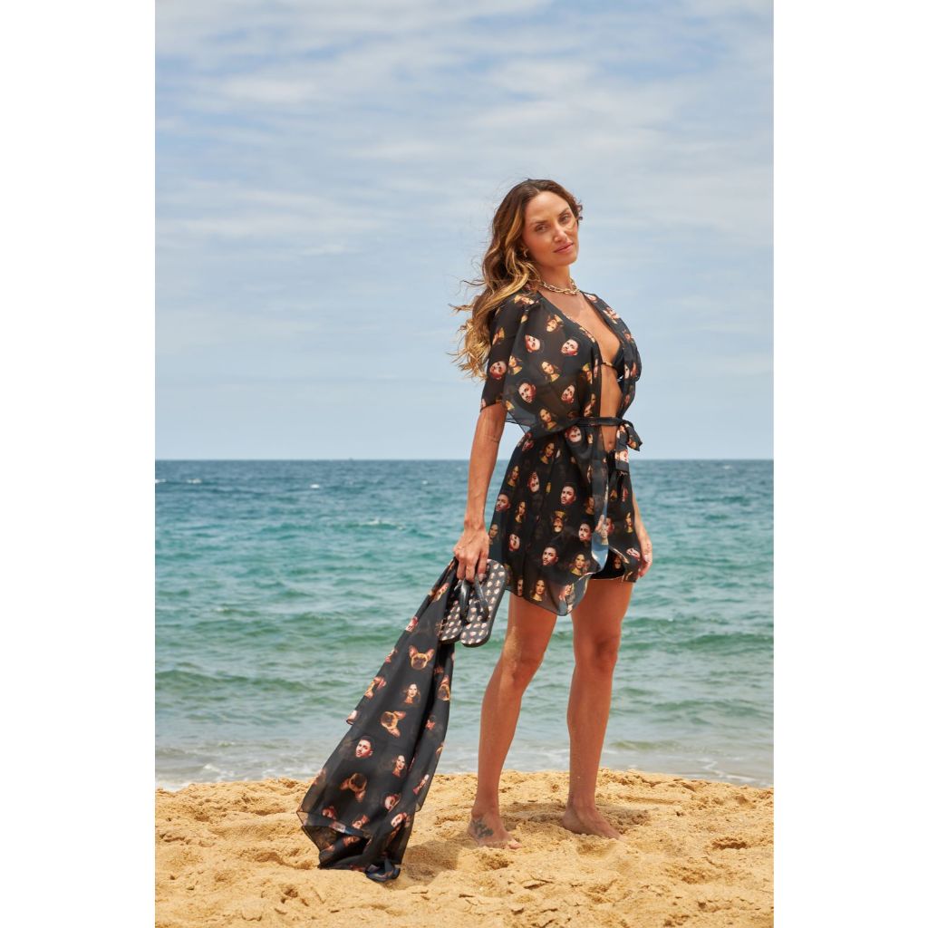 Kimono Multifuncional Personalizado Preto