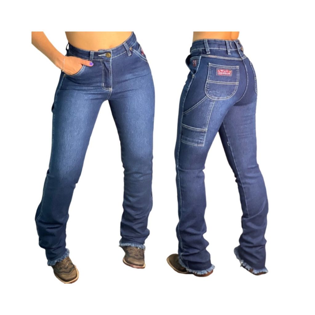 CALÇA CARPINTEIRA FEMININA BOIADEIRO AMACIADA