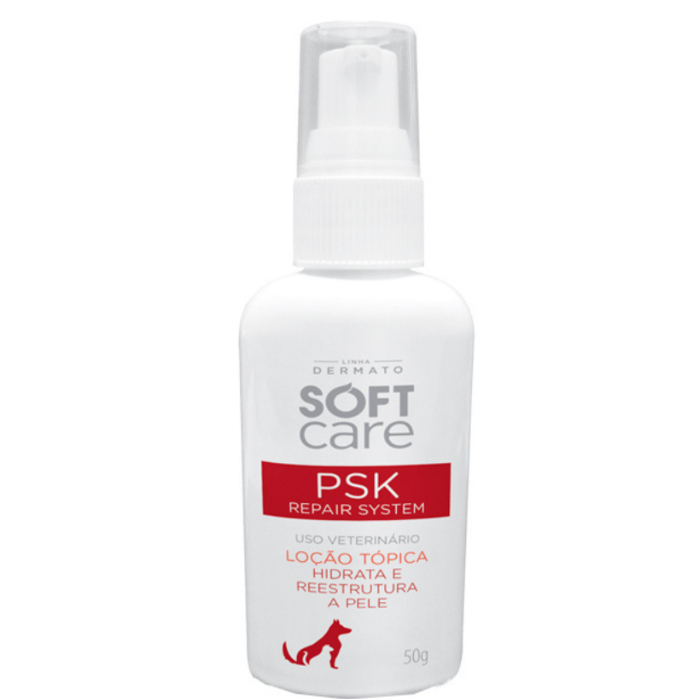 Loção Hidratante Soft Care PSK Repair System para Cães e Gatos 50g