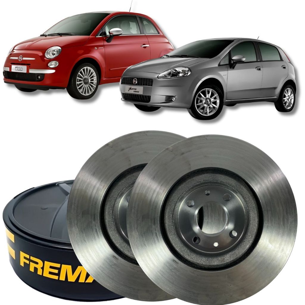 Par Disco Freio Dianteiro Ventilado 500 Abarth Argo Bravo em Oferta na Shopee