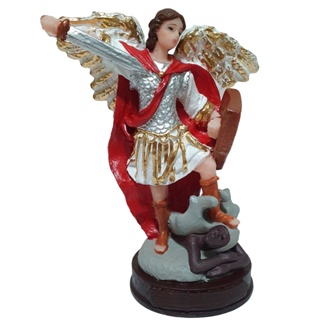 Imagem De São Miguel Arcanjo 12 Cm Resina Colorido Guerreiro em Oferta na Shopee