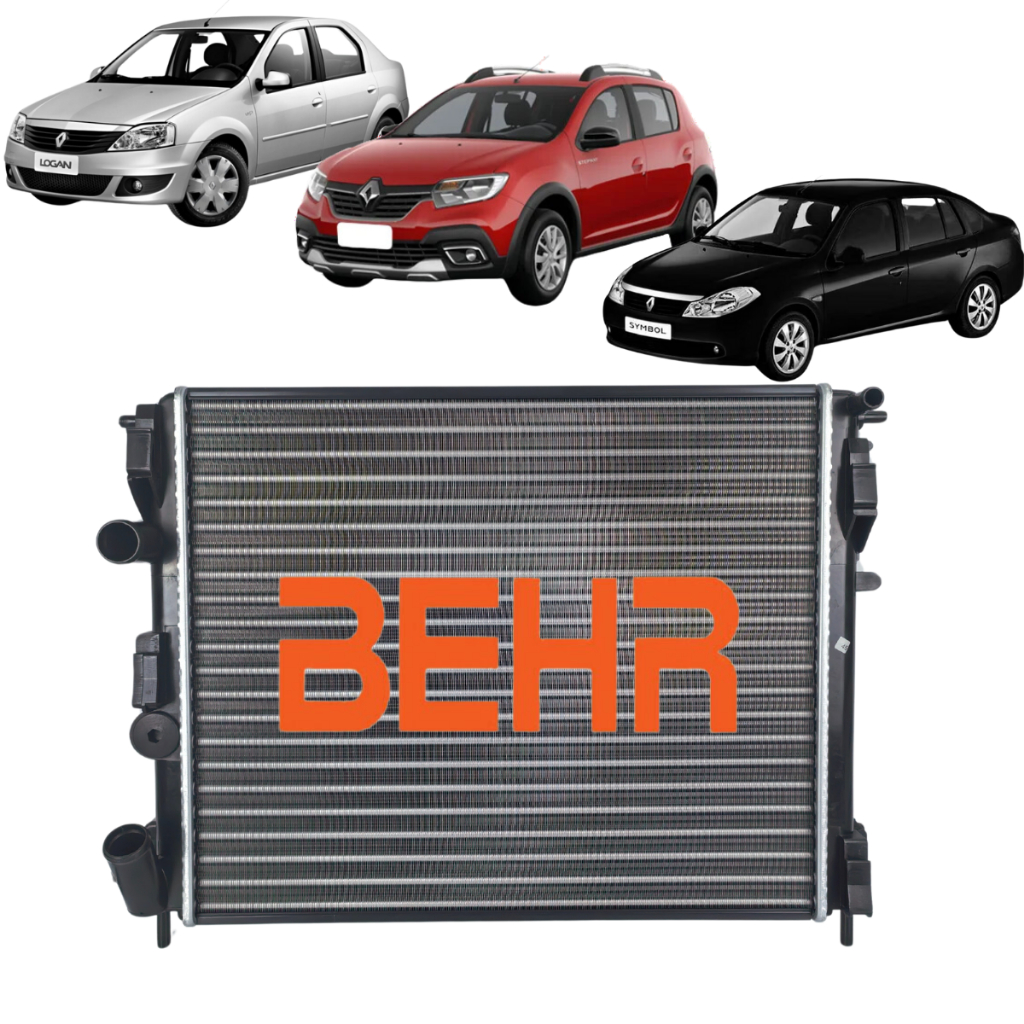Radiador Behr Renault Clio Logan Sandero Symbol 1.0 1.6 1999 2001 2003 2005 2007 2009 2011 2013