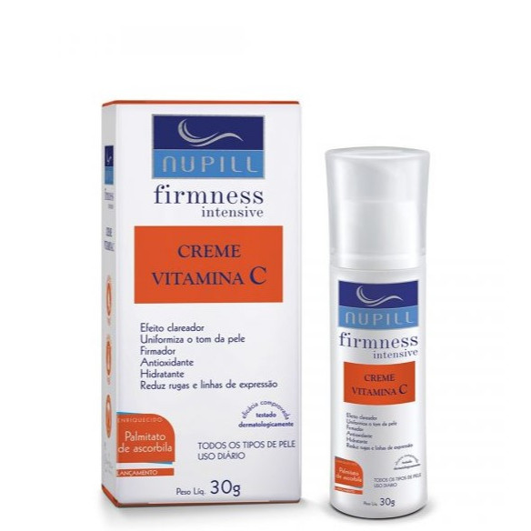 Nupill Creme Vitamina C Clareador e Antirrugas 30g