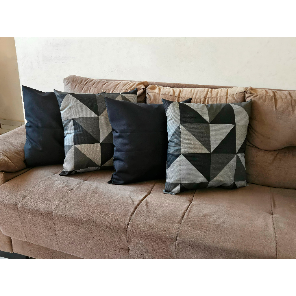 Capa Para Almofadas Para Sala 04 Peças 45x45 Sofa Quarto — imagem 2 de 2
