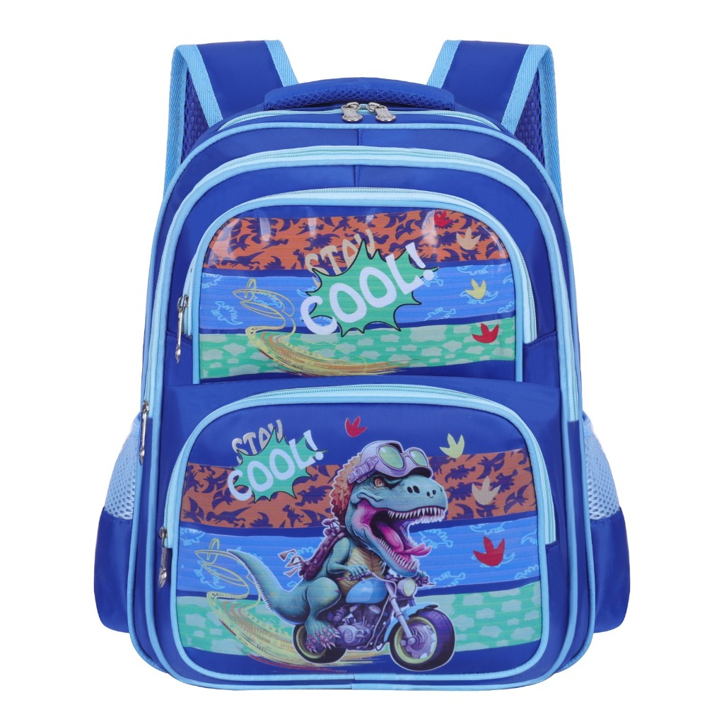 Mochila infantil Menino carro foguete e dinossauro Escolar lmpermeável em Oferta na Shopee