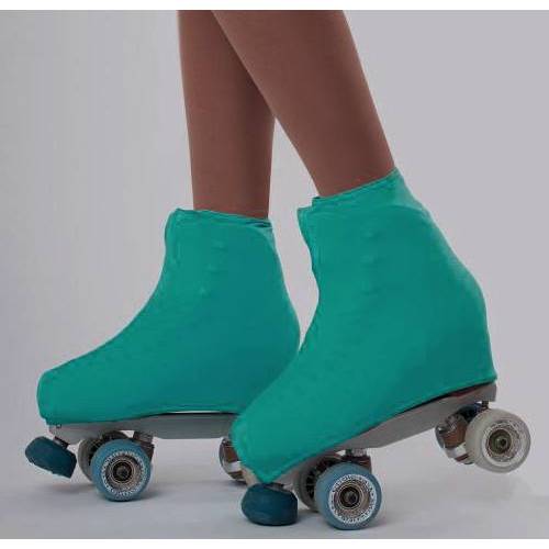Capa polaina cobre botas para patins quad ou inline cores lisas