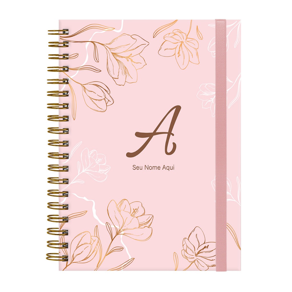 Caderno Feminino Colegial Plus Personalizado Sunny Flower em Oferta na Shopee