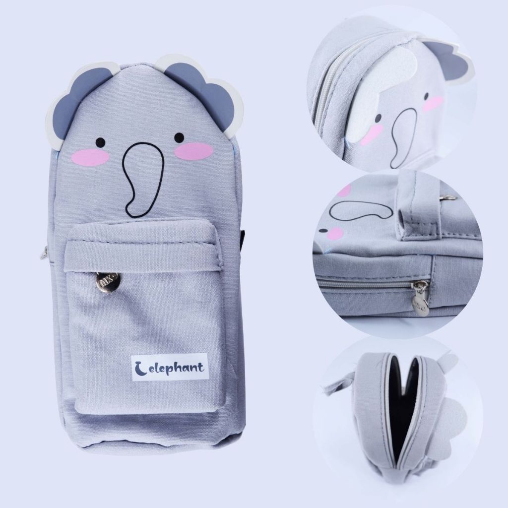 Estojo Elefante Estojo Mini Mochila para Lápis Material Escolar Estojo Grande Animais Porta Caneta em Oferta na Shopee