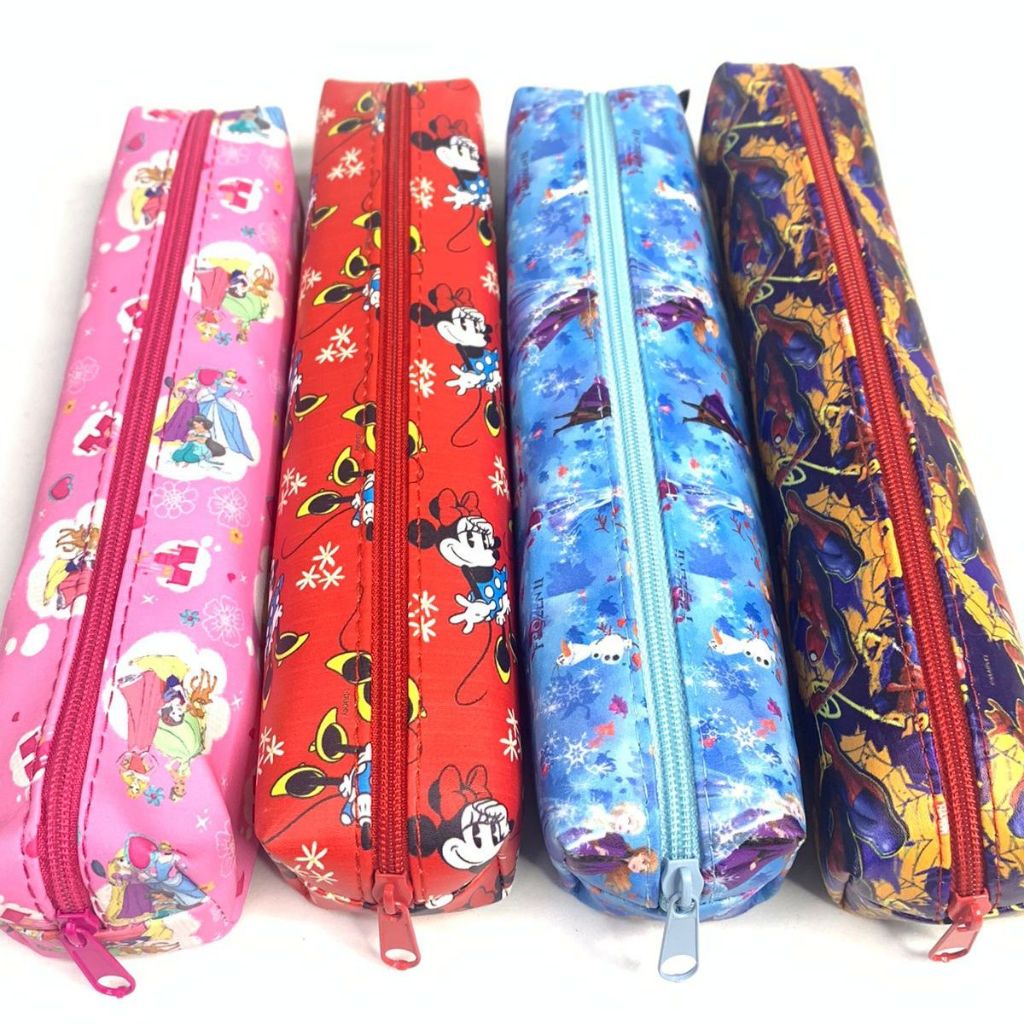 Estojo Fino Disney Marvel Estojo Licenciado Minnie Frozen Princesas Homem Aranha Estojo Escolar em Oferta na Shopee