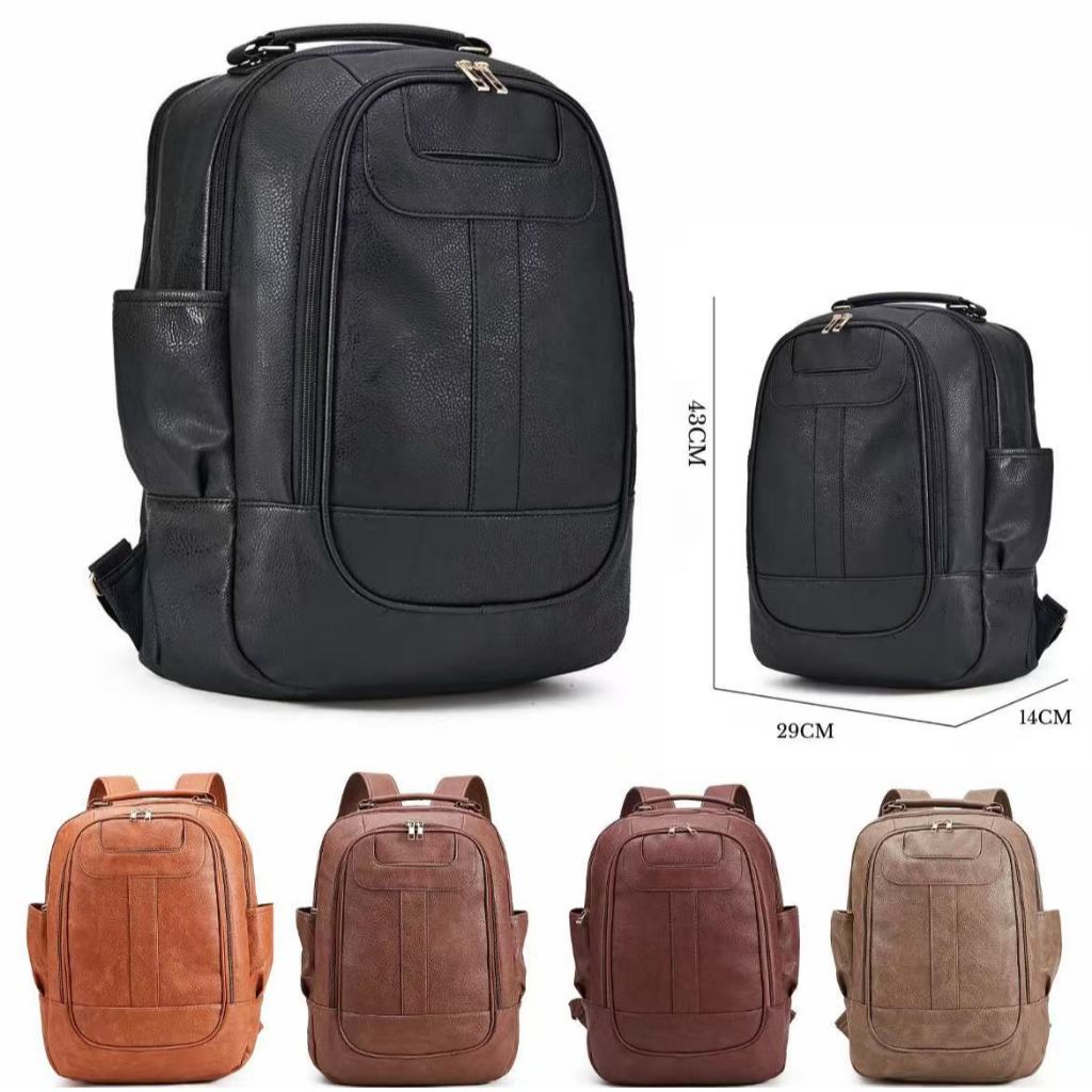 Mochila Feminina de Couro Sintéticos Tamanho Grande Ideal Para Escolar, Trabalho e Viagem