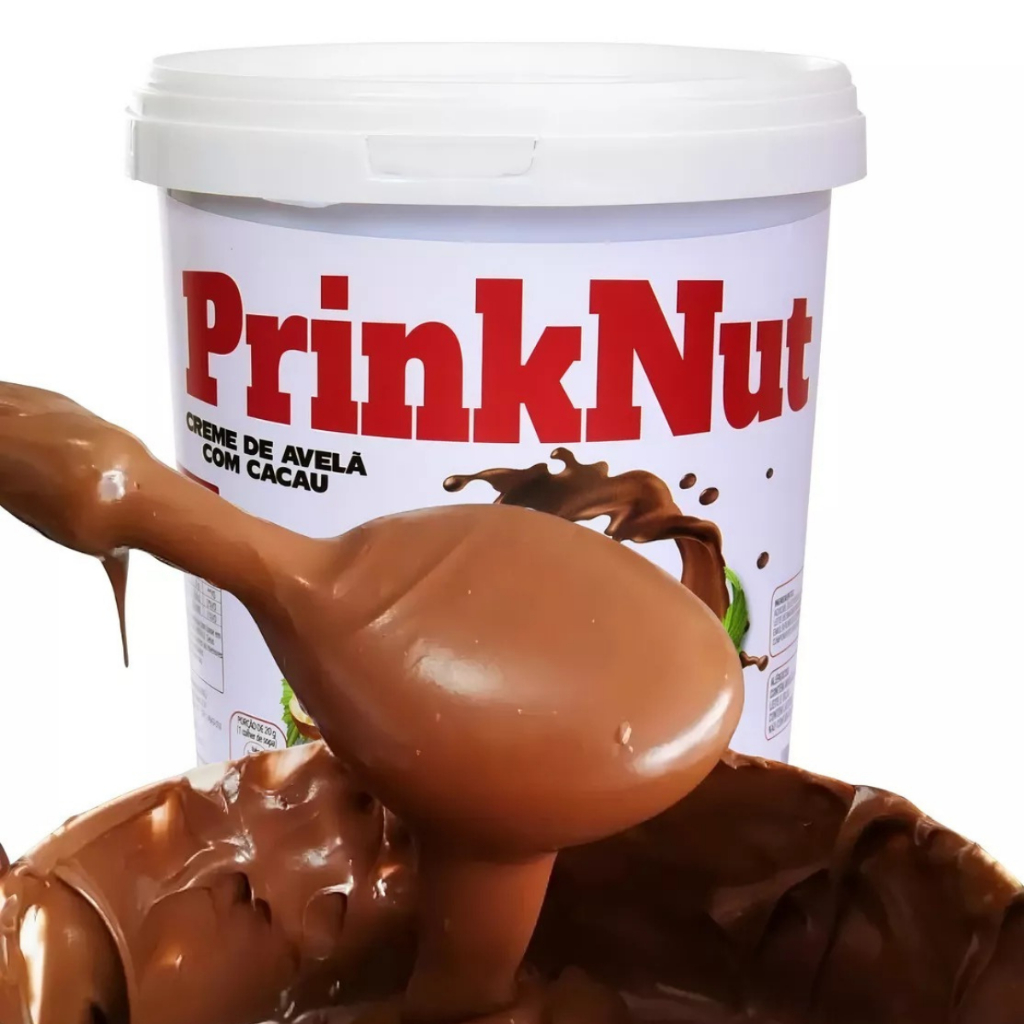 Prinknut Creme de Avelã Cacau - Baldes Gigante 1kg e 3k - Confeitaria Barato em Oferta na Shopee