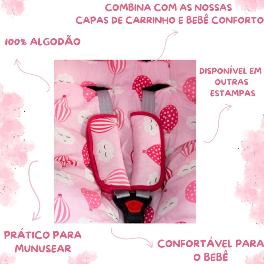 Protetor de Cinto Estampado 02 peças Macio Menina Menino