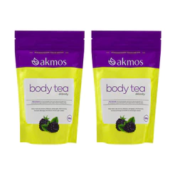 Kit 2x Cha Misto Body Tea antigo Leev Tea Akmos - Hibisco Carqueja