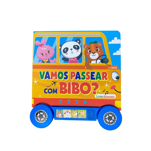 Livro com Som - Vamos Passear com Bibo? - Livro Sonoro em Oferta na Shopee