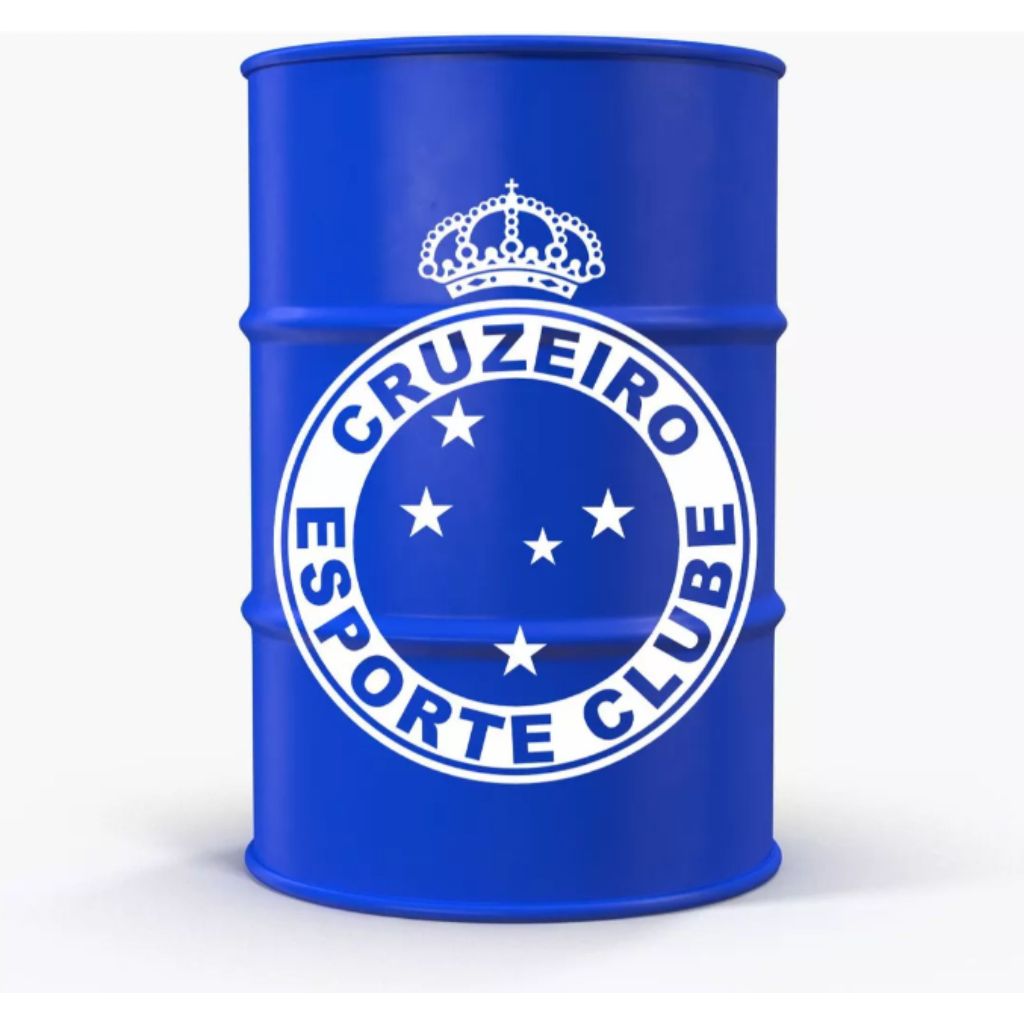ADESIVO CRUZEIRO TIME  DECORATIVO PARA TAMBOR BARRIL 200 LITROS