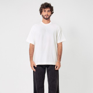 Camiseta Oversized Basic Off White em Oferta na Shopee