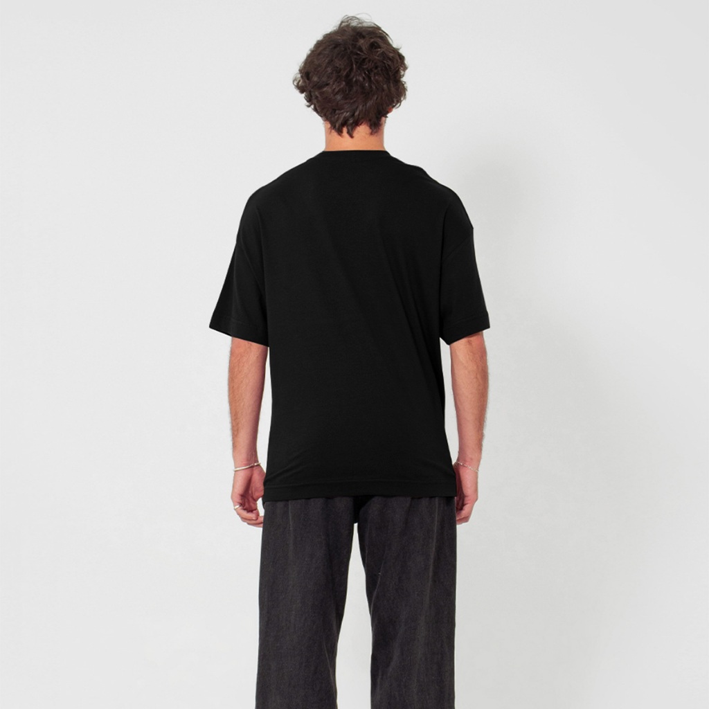 Detalhes do Camiseta Oversized Basic Preta
