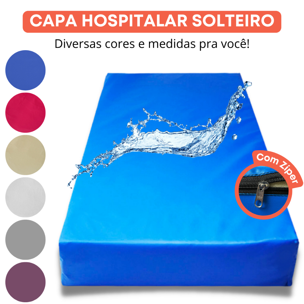 Capa Colchão Solteiro Impermeável Protetor Hospitalar Antixixi Antialérgica Antiácaro Silencioso em Oferta na Shopee
