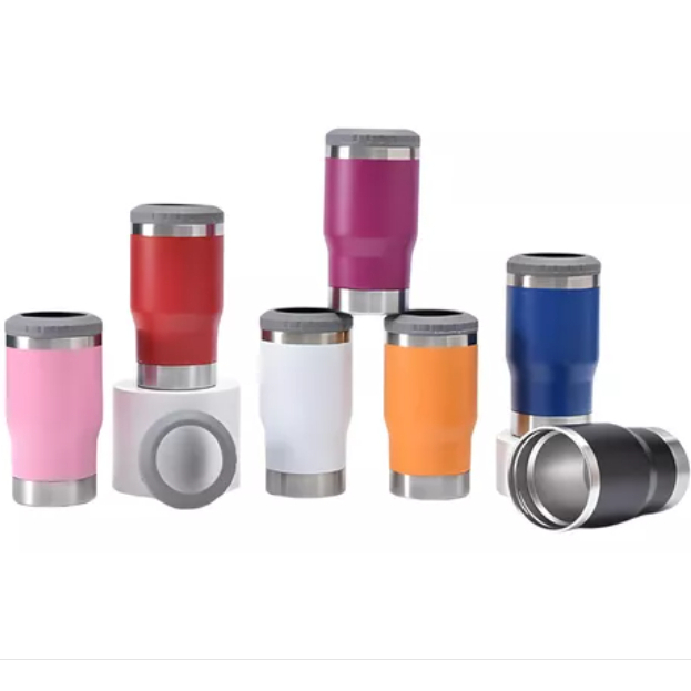 Copo 420ml Porta Garrafa Térmica Latinha De Aço Com Abridor Para Garrafas