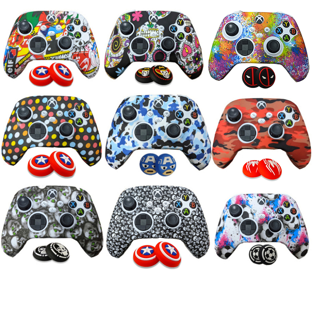 Capa Case Controle PERSONALIZADO XBOX SERIES S/X + 1 PAR DE GRIPS Protetora De Silicone Controle em Oferta na Shopee