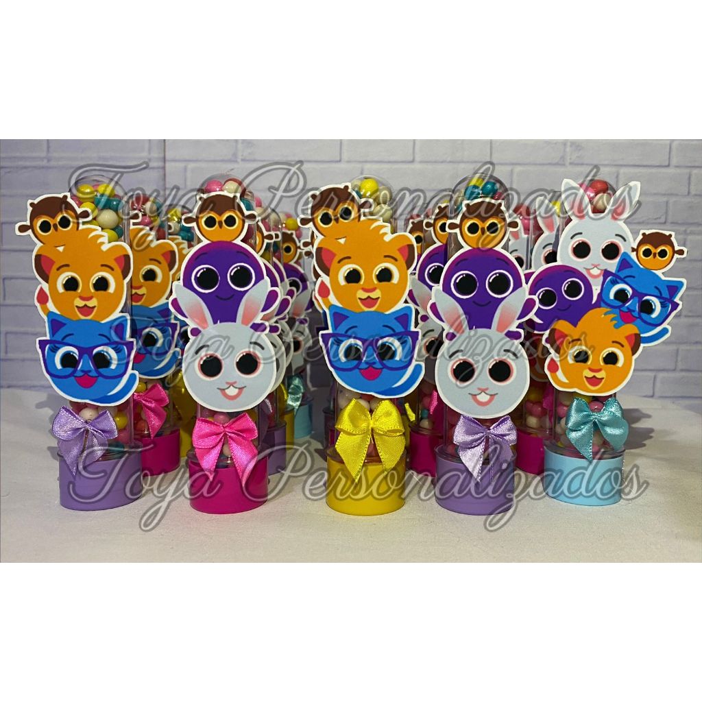 Kit 15 Lembrancinhas Tubetes 13cm Personalizados Bolofofos