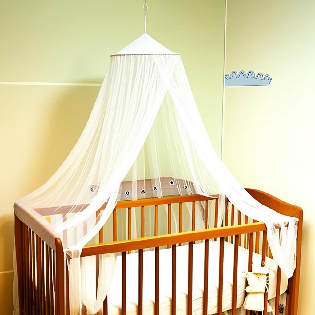 Mosquiteiro teto berço americano/nacional/abertura lateral em Oferta na Shopee