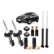 4 Amortecedores + Kit Batente - Fiat Grand Siena 2011 2012 2013 2014 2015 2016 2017 2018 A 2019